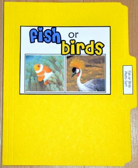Fish or Birds Sort File Folder Game (Real Photos)