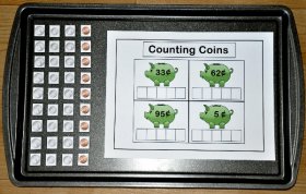 Counting Coins Cookie Sheet Activity 4