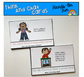 Think And Chat Cards For Classroom Expectations