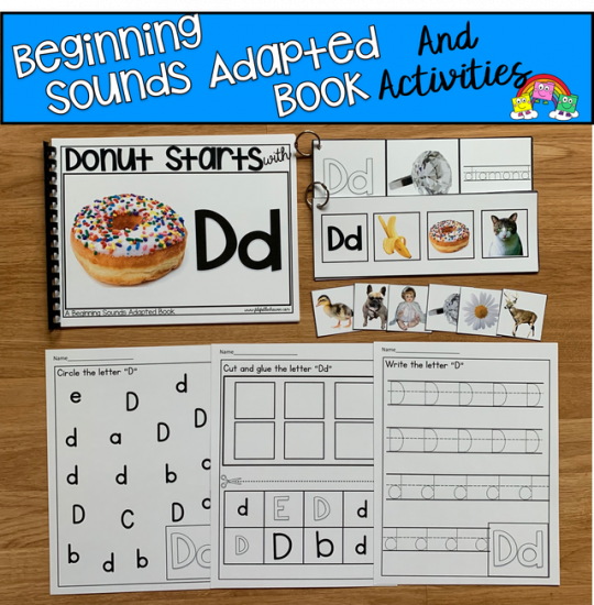 \"Donut Starts With D\" (Beginning Sounds Book And Activities)