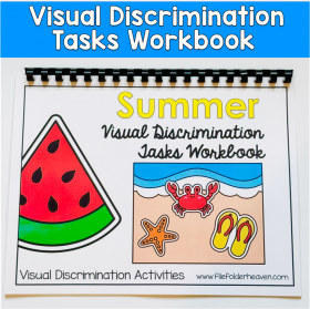 Summer Visual Discrimination Tasks, Summer Task Workbook