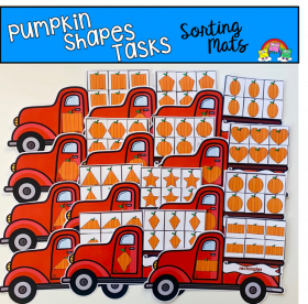 Pumpkin Shapes Sorting Mats