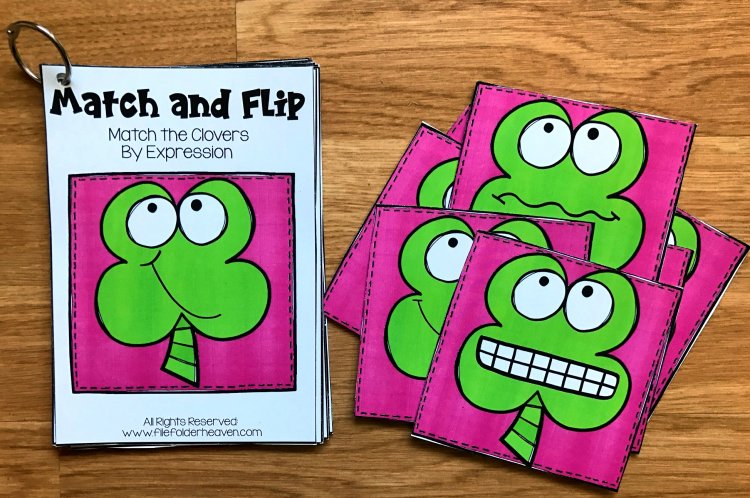 St. Patrick\'s Day Match and Flip Books