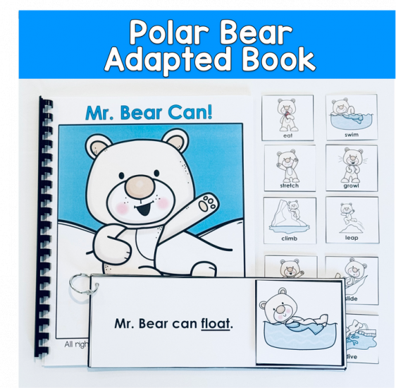 Polor Bear Adapted Book For Verbs And The Core Word CAN