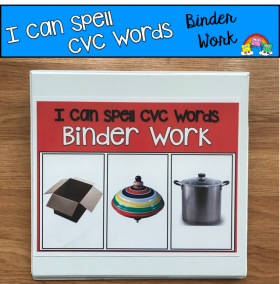"I Can Spell CVC Words" Binder Work (Short O Words)