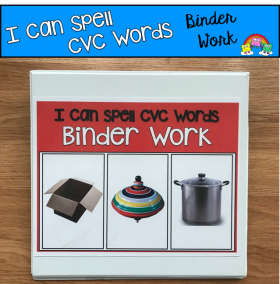 "I Can Spell CVC Words" Binder Work (Short O Words)