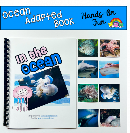 In the Ocean Adapted Book (w/Real Photos)