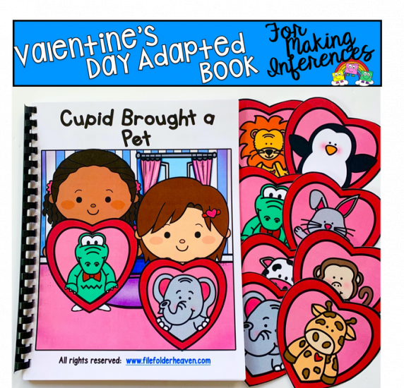 Valentine\'s Day Adapted Book: \"Cupid Brought a Pet\"