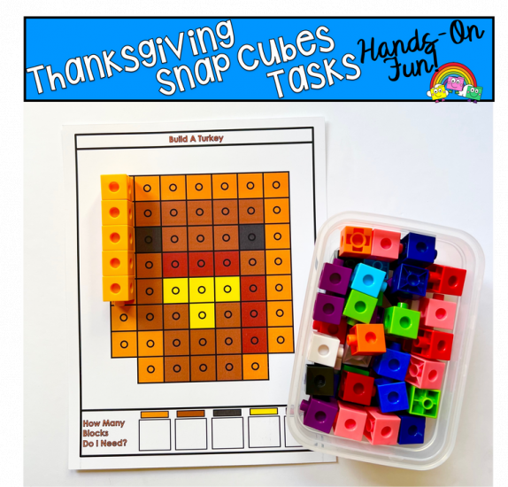 Thanksgiving Snap Cubes Activities