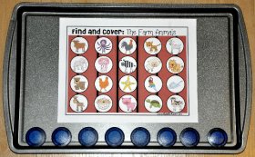 Farm Themed "Find and Cover" Cookie Sheet Activities Bundle