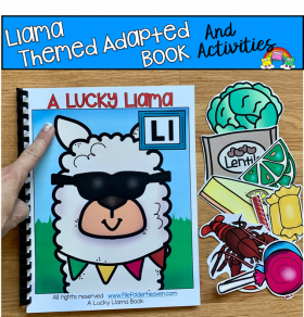 "A Lucky Llama" Adapted Book And Activities