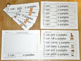 Pumpkin Fluency Flipstrips Activities