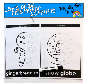 Let's Draw Christmas Fine Motor Activities
