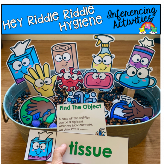 \"Hey Riddle Riddle\" Hygiene Riddles For The Sensory Bin