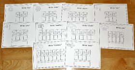 Handwriting Practice Sheets Set 34: Write Weather Words