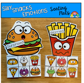 Silly Snacks Emotions Sorting Mats