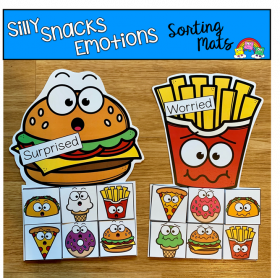 Silly Snacks Emotions Sorting Mats