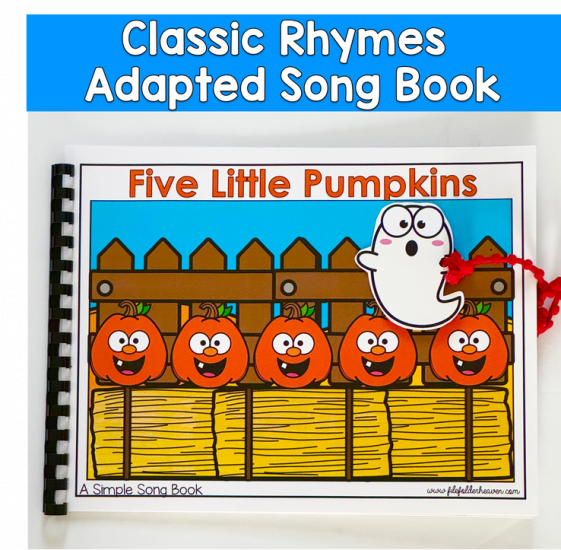 Five Little Pumpkins Adapted Book For Circle Time