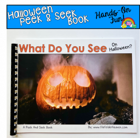 Halloween Peek and Seek Book (With Real Photos)