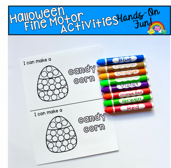 Halloween Fine Motor Dot Markers Activities