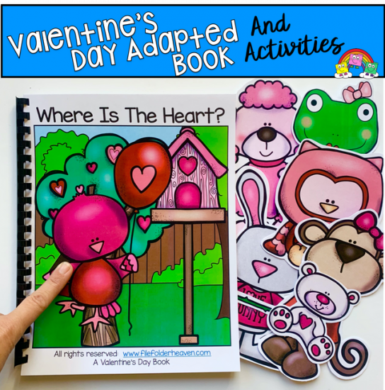 \"Where is the Heart?\" Valentine\'s Day Adapted Book