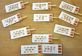Counting Thanksgiving Numbers 10-20 Clothespin Task
