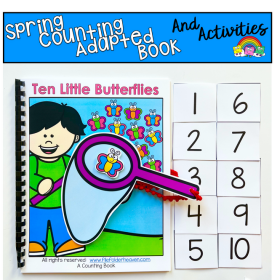 Spring Adapted Book And Activities: "Ten Little Butterflies"