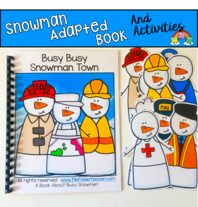 Snowman Adapted Book: Busy Busy Snowman Town