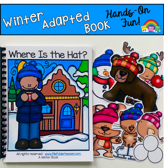 \"Where is the Hat?\" Winter Adapted Book