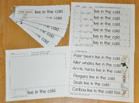 Cold Climate Animals Fluency Activities I