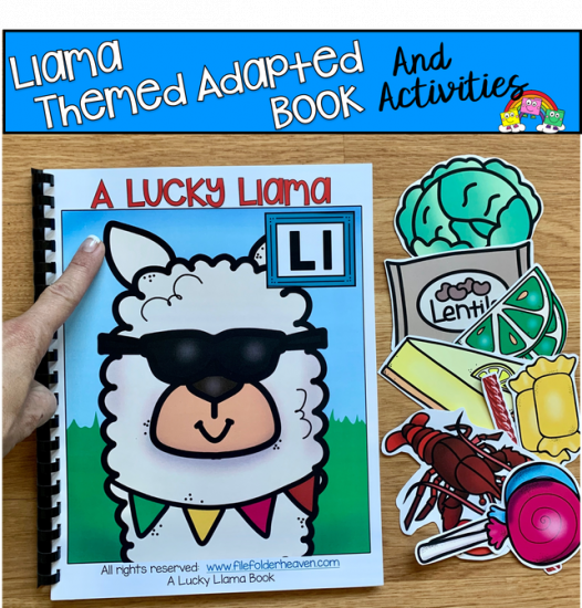 \"A Lucky Llama\" Adapted Book And Activities (L Sound)