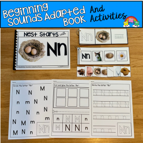 "Nest Starts With N" (Beginning Sounds Book And Activities)
