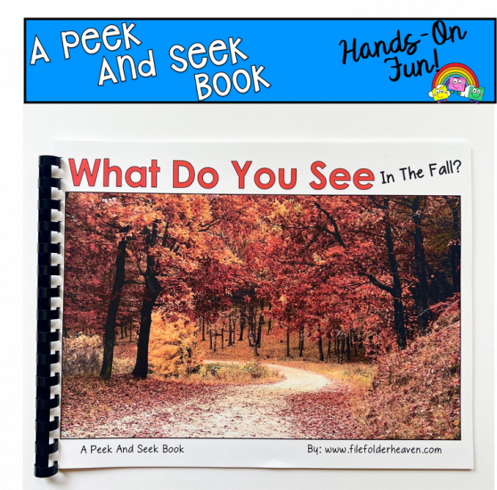 Fall Peek And Seek Book (With Real Photos)