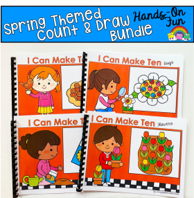 Spring Count And Draw Adapted Books Bundle