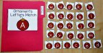 Christmas Ornament Match File Folder Game