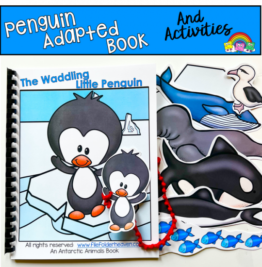 \"The Waddling Little Penguin\" Adapted Book And Activities