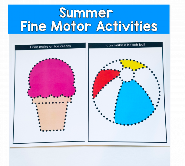 Summer Push Pin Activities, Push Pin Art For Fine Motor Centers