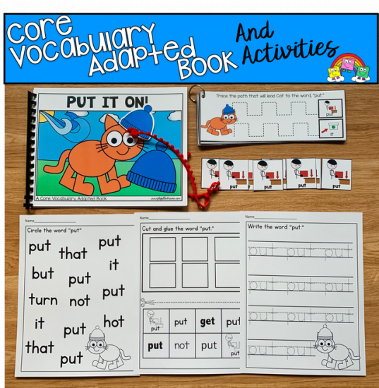 \"Put It On\" (Working With Core Vocabulary)