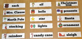 Christmas Visual Word Wall Words