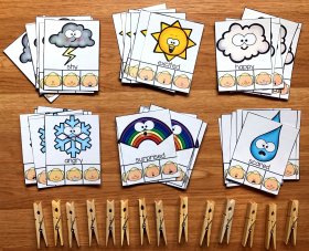 Weather Emotions Task Cards
