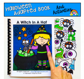 "A Witch In A Hat" Halloween Counting Adapted Book