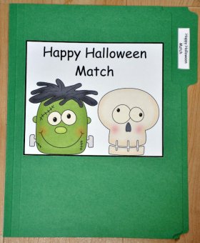 Happy Halloween Match File Folder Game