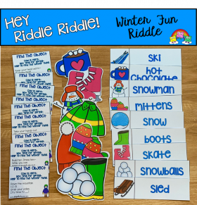 "Hey Riddle Riddle" Winter Activities For The Sensory Bin