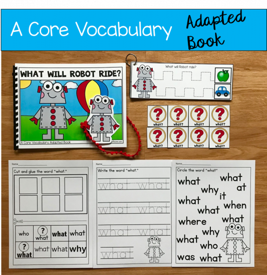 \"What Will Robot Ride?\" (Working With Core Vocabulary)
