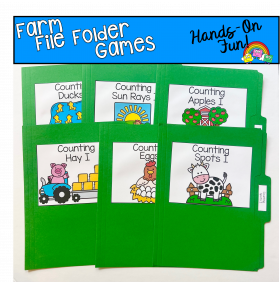 Farm Counting File Folder Games