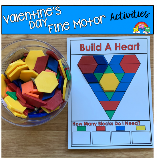 Valentine\'s Day Fine Motor Activities