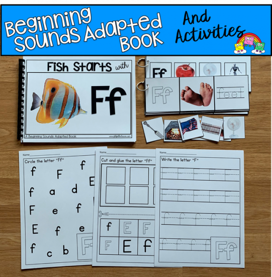 \"Fish Starts With F\" (Beginning Sounds Adapted Book)