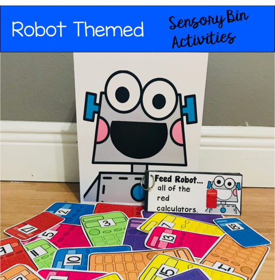 Sensory Bin Activities: Feed Robot