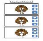 Turkey Shapes Clothespin Task