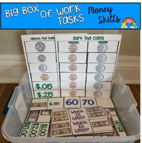 Big Box of Work Tasks: Money Skills Edition